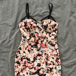 Floral bodycon dress